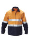 Picture of Hard Yakka Foundations Hi-Visibility Two Tone Cotton Drill Jacket With Tape Y06545