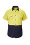 Picture of Hard Yakka Foundations Hi-Visibility Two Tone Cotton Drill Short Sleeve Shirt Y07116