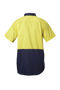 Picture of Hard Yakka Foundations Hi-Visibility Two Tone Cotton Drill Short Sleeve Shirt Y07116