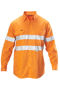 Picture of Hard Yakka Foundations Hi-Visibility Cotton Drill Long Sleeve Shirt With Tape Y07227