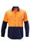 Picture of Hard Yakka Koolgear Hi-Visibility Two Tone Cotton Twill Long Sleeve Shirt Y07558