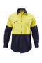 Picture of Hard Yakka Foundations Hi-Visibility Two Tone Long Sleeve Cotton Drill Shirt Y07982