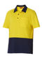 Picture of Hard Yakka Foundations Hi-Visibility Two Tone Short Sleeve Cotton Polo Y11376