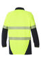 Picture of Hard Yakka Koolgear Hi-Visibility Two Tone Long Sleeve Ventilated Polo With Segmented Tape Y11379