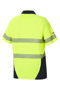 Picture of Hard Yakka Koolgear Hi-Visibility Two Tone Short Sleeve Ventilated Polo With Segmented Tape Y11383