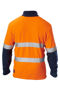 Picture of Hard Yakka Foundations Hi-Visibility Two Tone Polar Fleece Full Zip Jumper With Stretch Tape Y19317