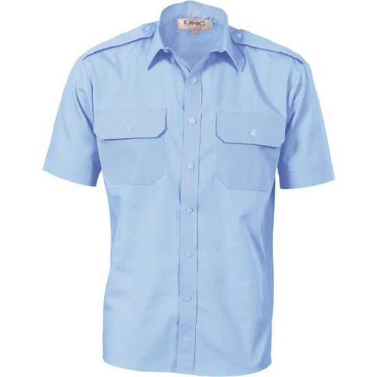 Picture of Dnc Epaulette Polyester/Cotton Work Shirt -Short Sleeve 3213