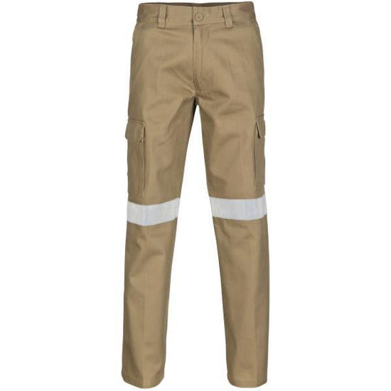 Picture of Dnc Cotton Drill Cargo Trousers With 3M Reflective Tape 3319