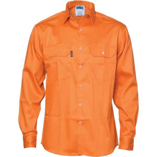 Picture of Dnc Patron Saint Flame Retardant Drill Shirt, Long Sleeve 3402