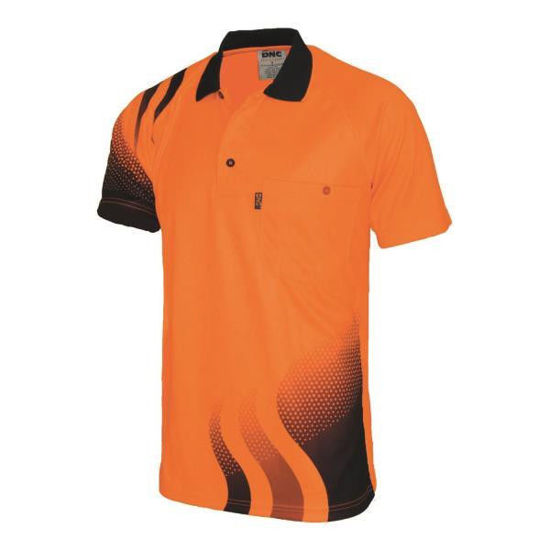 Picture of Dnc Wave Hi-Vis Sublimated Polo 3563