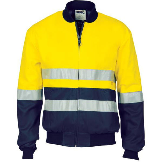 Picture of Dnc Hi-Vis Two Tone D/N Cotton Bomber Jacket With 3M R/Tape 3758