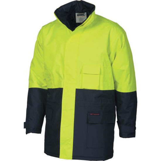 Picture of Dnc Hi-Vis Two Tone Parka 200D Polyester/Pvc Jacket 3766