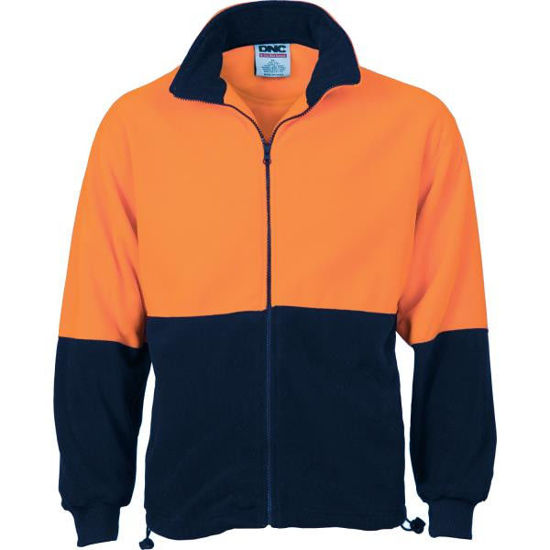 Picture of Dnc Hi-Vis Two Tone Full Zip Polar Fleece 3827