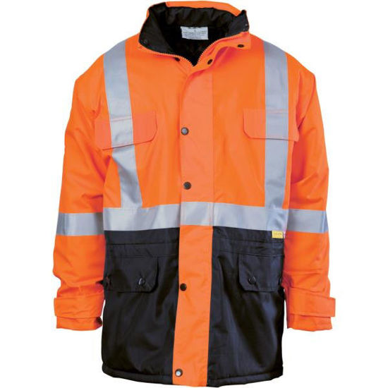 Picture of Dnc Hi-Vis Two Tone Quilted Jacket With 3M Reflective Tape 3863