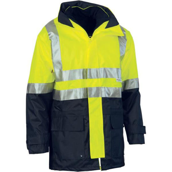 Picture of Dnc "4 In 1" Hi-Vis Two Tone Breathable Jacket With Vest And 3M Reflective Tape 3864