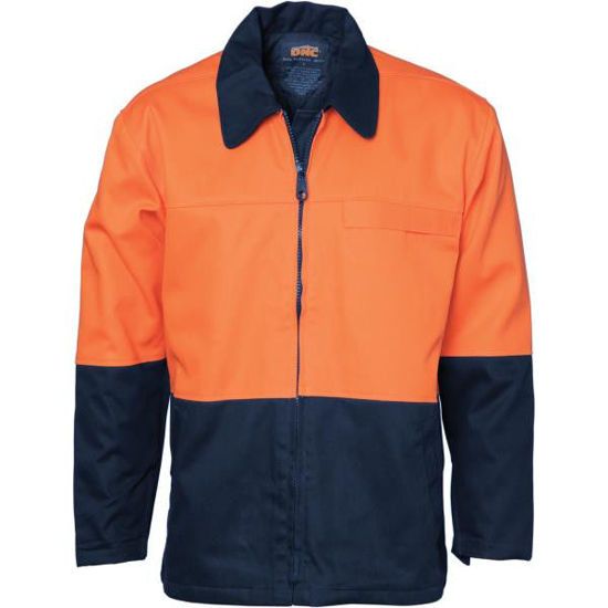 Picture of Dnc Hi-Vis Two Tone Protector Drill Jacket 3868