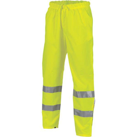 Picture of Dnc Hi-Vis Breathable Rain Trousers With 3M Reflective Tape 3872