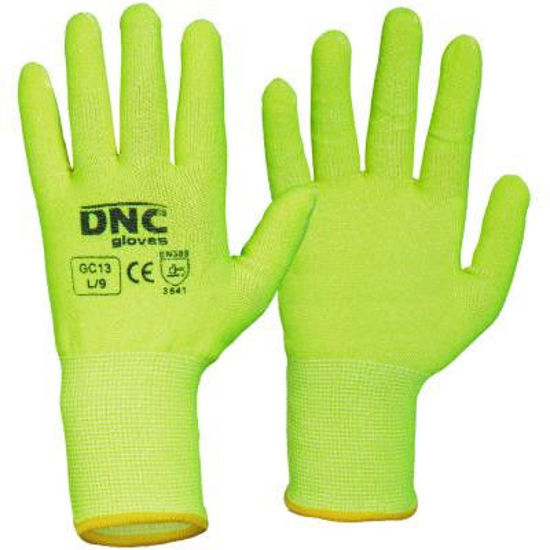 Picture of Dnc Hi-Vis Cut5 Liner Glove gc13