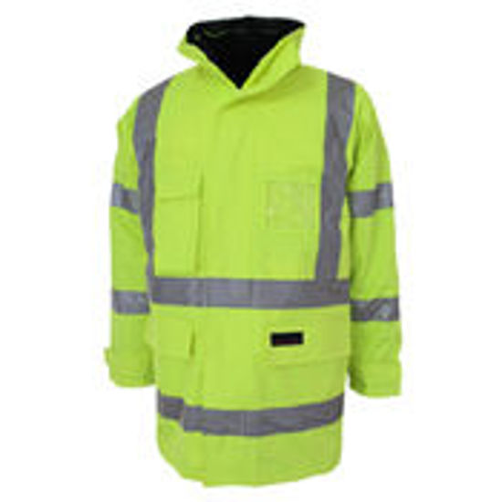 Picture of Dnc Hi-Vis "6 In 1" Rain Jacket Bio Tape 3572