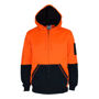 Picture of Dnc Hi-Vis 2 Tone Full Zip Fleecy Hoodie 3722