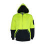 Picture of Dnc Hi-Vis 2 Tone Full Zip Fleecy Hoodie 3722