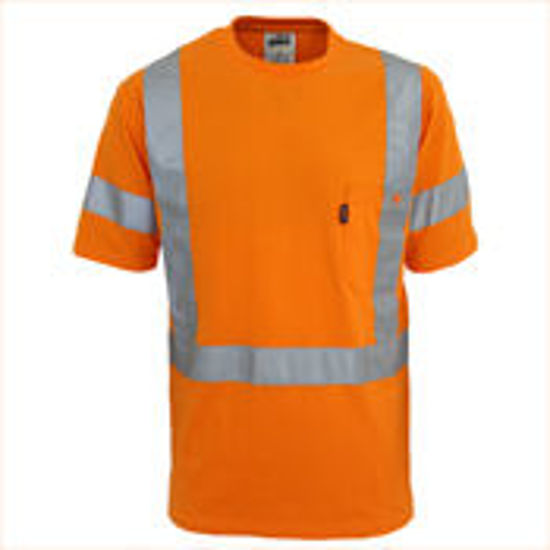 Picture of Dnc Hi-Vis Cotton Taped Tee, Short Sleeve 3917