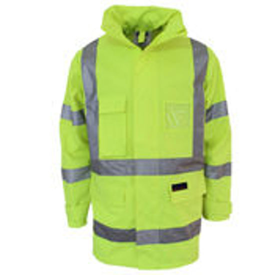 Picture of Dnc Hi-Vis "X" Back Rain Jacket Bt 3996