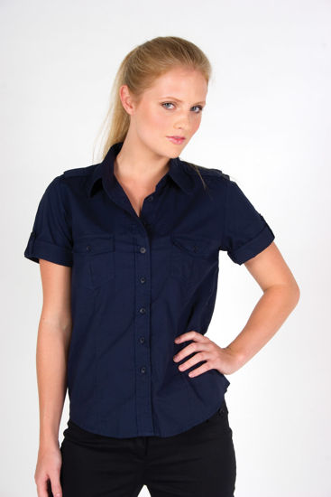 Picture of Ramo Ladies Military Short Sleeve Shirt S002FS