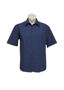 Picture of Biz Collection Mens Micro Check Short Sleeve Shirt SH817