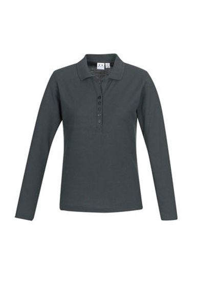 Picture of Biz Collection Crew Ladies L/S Polo P400LL