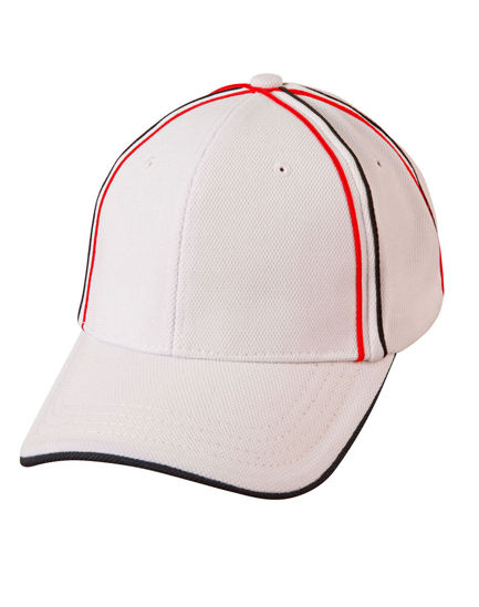 Picture of Winning Spirit Tri-Color Pique Mesh Structured Cap CH76