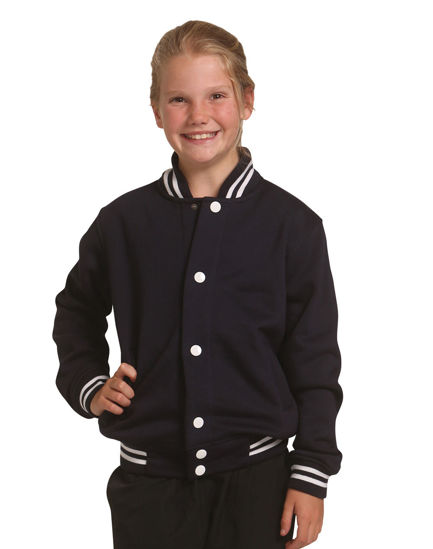 Picture of Winning Spirit Kid'S Fleece Varsity Jacket FL11K