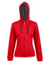 Picture of Winning Spirit Ladies' Full Zip Contrast Fleece Hoodie FL18