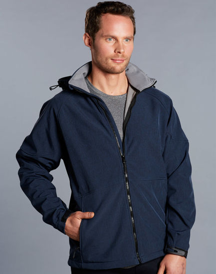 Picture of Winning Spirit Men'S Softshell Full Zip Hoodie JK33