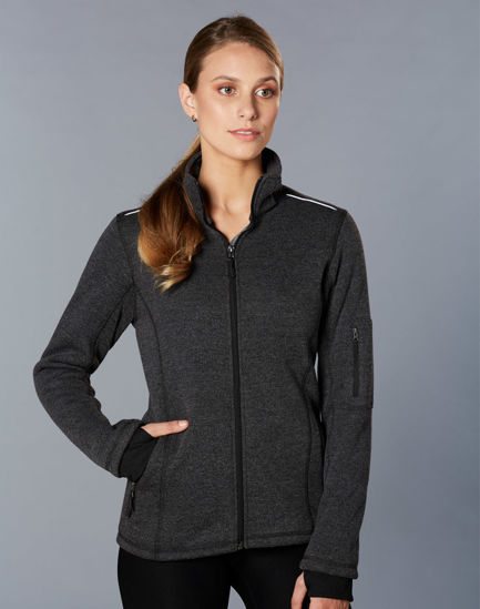 Picture of Winning Spirit Ladies' Heather Bonded Fleece Jacket JK42