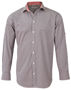 Picture of Winning Spirit Men'S Gingham Check Roll-Up L/S Shirt M7330L