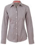 Picture of Winning Spirit Women'S Gingham Check Roll-Up L/S Shirt M8330L