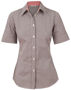 Picture of Winning Spirit Women'S Gingham Check S/S Shirt M8330S