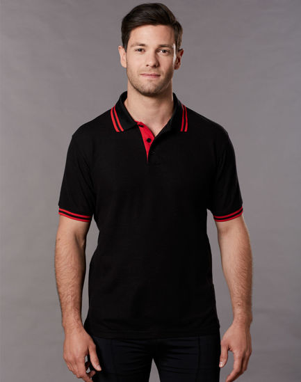 Picture of Winning Spirit Men'S Truedry Contrast S/S Polo PS65