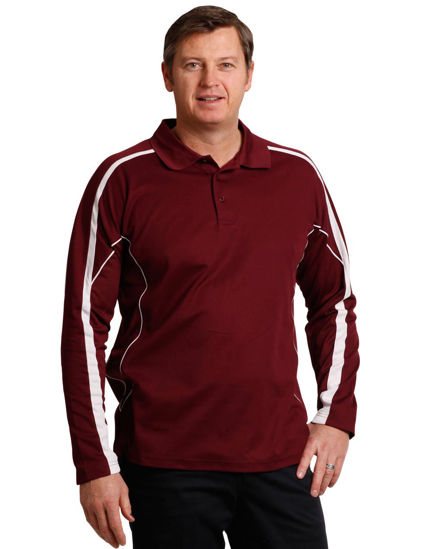 Picture of Winning Spirit Men'S Truedry Long Sleeve Polo PS69