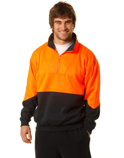 Picture of Winning Spirit Hi-Vis L/S Windcheater Collar SW13A