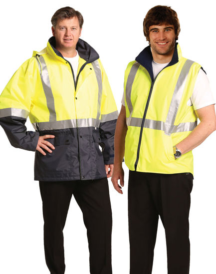 Picture of Winning Spirit Hi-Vis Three In One Safety Jacket With 3M Tapes SW20A