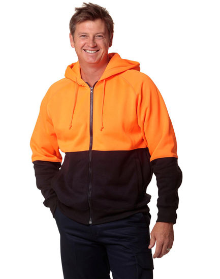 Picture of Winning Spirit Hi-Vis Two Tone Fleecy Hoodie SW24