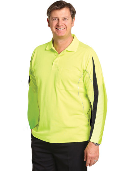 Picture of Winning Spirit Men'S Truedry L/S Hi-Vis Polo SW33A