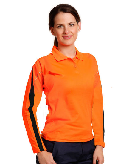 Picture of Winning Spirit Ladies' Truedry L/S Hi-Vis Polo SW34A