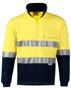 Picture of Winning Spirit Hi-Vis Two Tone Cotton Fleecy Sweat With 3M Tapes SW48