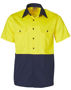 Picture of Winning Spirit Hi-Vis Two Tone S/S Cotton Work Shirt SW53