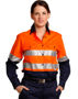 Picture of Winning Spirit Ladies' Hi-Vis L/S Safety Shirt 3M Tape SW65