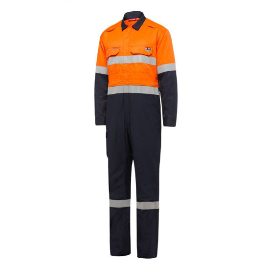 Picture of Hard Yakka Shieldtec Fr Hi Vis Two Tone Coverall With Fr Tape Y00055