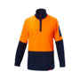 Picture of Hard Yakka Hi Vis 2Tone 1/4 Zip Brushed Fleece Jumper Y19330